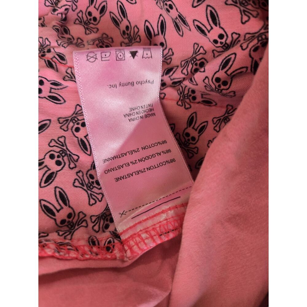 Psycho Bunny Drawstring Shorts 6" Men’s, Pink, Size Small - Picture 3 of 9
